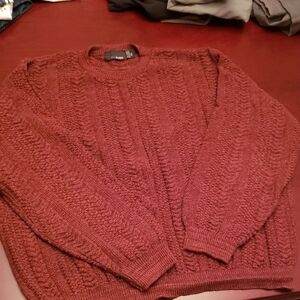 Nautica Men's Crewneck Sweater - Burgundy